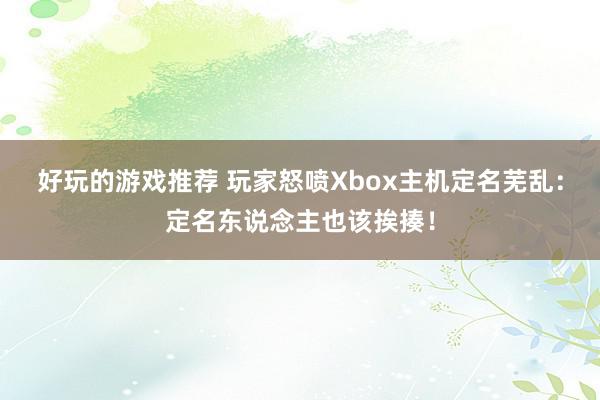 好玩的游戏推荐 玩家怒喷Xbox主机定名芜乱：定名东说念主也该挨揍！